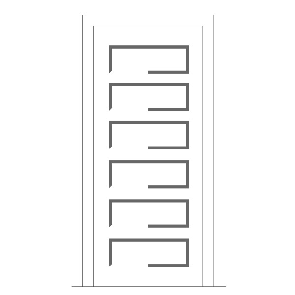 All Door and Hardware - Double Barn Door - 66 x 96 (5-6 x 8-0) - 42 x 80 (3-6 x 6-8) - Shaker
