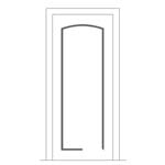 All Door and Hardware - Double Door - 42 x 108 (3-6 x 9-0) - Arch Panel