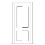 All Door and Hardware - 90 x 121 - SHAKER - 2 Panel