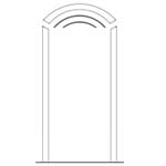 All Door and Hardware - Single Door - 42 x 84 (3-6 x 7-0) - Arch Top