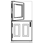 All Door and Hardware - Single Door - 42 x 84 (3-6 x 7-0) - Dutch