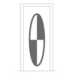 All Door and Hardware - Single Door - Alder - Smooth - Oval