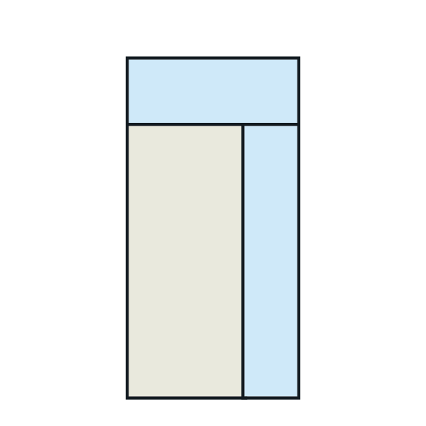 Door with One Sidelite and Rectangular Transom