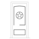 All Door and Hardware - 74 x 98 - Cherry - Alder - Texas Star