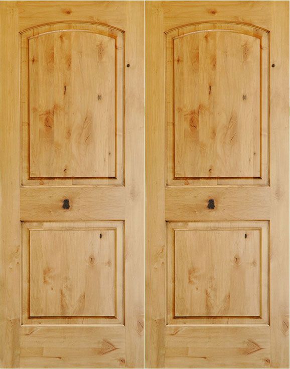 Interior Knotty Alder Doors - Single Barn Door