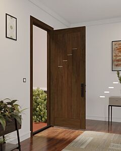 Mahogany Layard Slimlite Razor Lite  Contemporary Modern Shaker Single Door