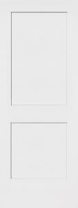 80" Monroe 2 Panel Shaker Solid Core Smooth Single Door|1-3/8" Thick