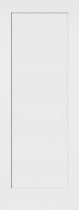 80" Madison 1 Panel Shaker Hollow Core Smooth Single Door|1-3/8" Thick