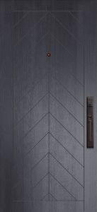 80" Brentwood Mahogany Contemporary Door shown in Traditional Natural finish.