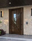 Mahogany VELTO Stylish Multi Lite SDL Designer Impact-Rated Pivot Door