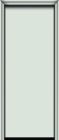 96" Flush Panel Modern Smooth Fiberglass Single Door