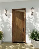 Mahogany Modern 1 Panel Shaker Solid Single Door|P101-SH-SH