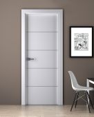 Prefinished Palladio 4H Bianco Noble Modern Interior Single Door