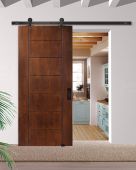 80" Birch Brentwood Solid Contemporary Single Barn Door