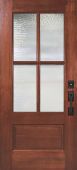 80" 2/3 Lite 4 Lite SDL DoorCraft Mahogany Door