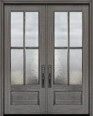 96" Double 3/4 Lite 4 Lite SDL DoorCraft Mahogany Door