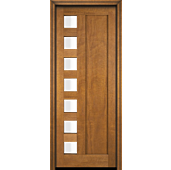 Mahogany Artistic Lite Designer  Contemporary Modern 1 Panel Shaker Single Door|G102SQ-SH-SH