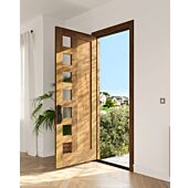Mahogany Artistic Lite Designer Contemporary Modern 1 Panel Shaker Single Door|G102SQ-SH-SH