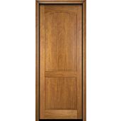 Mahogany Arch Panel, 2 Panel Solid Single Door|P201-S-AR-OG