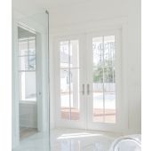 Low-e Full Lite, 10 Lite SDL Fiberglass Double Door