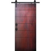 80" Birch Westwood Solid Contemporary Single Barn Door