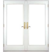Low-e 96" Full Lite Fiberglass Double Door, Impact Rated