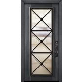 80" Full Lite Republic Portobello Mahogany Door