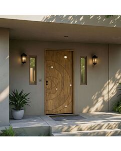 Auron Artistic Lite SOLID Flush Panel Eclectic Shaker Single Door