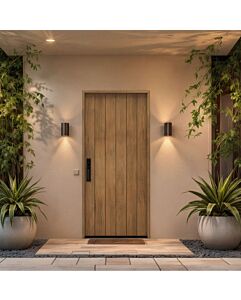 Barrow SOLID Flush Panel Rustic-Old World Single Door