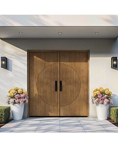 Lunara SOLID Flush Panel Contemporary Modern Double Door