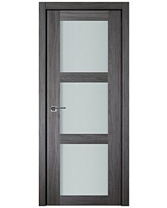 Italia Vetro, Laminated Glass Swiss Elm 3-Lite, Prefinished Interior Single Door