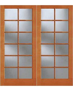 8-0 12-Lite Exterior Fir Double Door, 1512