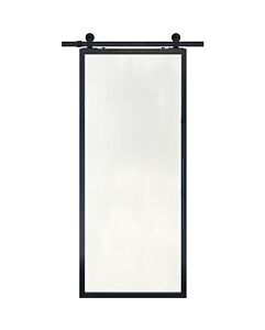 1 Lite Contemporary Metal Single Barn Door