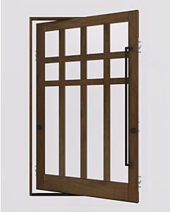 Mahogany ARIZONA Stylish Multi Lite SDL Contemporary Modern Shaker Impact-Rated Pivot Door