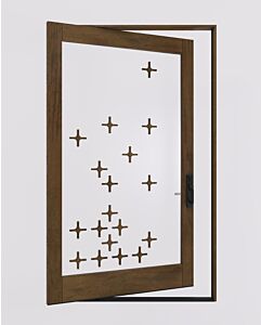 Mahogany ASTRAE SDO Contemporary Modern Shaker Pivot Door