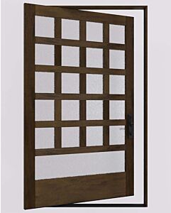 BARCELONA| Mahogany Barcelona Stylish Multi Lite SDL Contemporary Modern Shaker Pivot Door