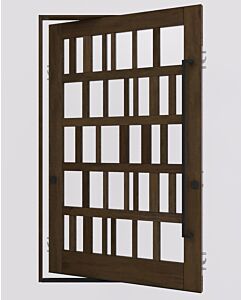 Mahogany CODRA SDL Contemporary Modern Shaker Impact-Rated Pivot Door