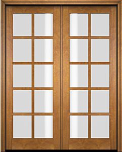 Mahogany Full Lite, 10 Lite SDL Double Door|G1001-OG