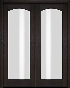 Mahogany Arch Lite, Full Lite Double Door|G101-AR-OG