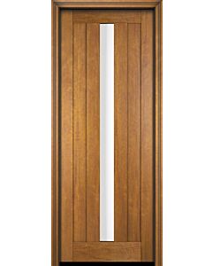 Mahogany Center Lite  Modern Shaker Single Door|G103CV-SH-SH