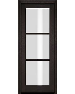 Mahogany Full Lite, 3 Lite SDL Single Door|G301-OG
