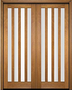 Mahogany Slimlite  Modern Shaker Double Door|G501V-SLM-SH