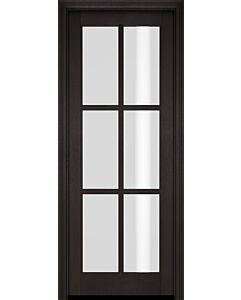 Mahogany Full Lite, 6 Lite SDL Single Door|G601-OG