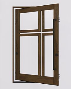 Mahogany KROSSA SDL Contemporary Modern Shaker Impact-Rated Pivot Door