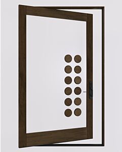 Mahogany LUNEX SDO Contemporary Modern Shaker Pivot Door