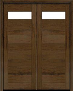 Mahogany Top View  Modular Modern Shaker Double Door|MR-11-1001-1