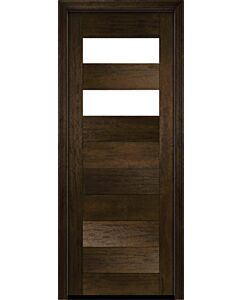 Mahogany 2 Lite  Modular Modern Shaker Single Door|MR-11-902-2