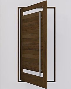 Mahogany 2 Lite  Modular Modern Shaker Pivot Door|MR5G5-201