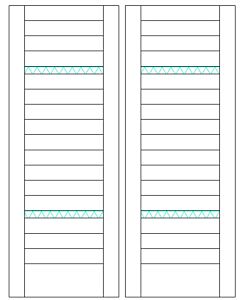 Mahogany Slimlite  Modular Modern Shaker Double Door|MR5G5-SLM-201-SW-SH