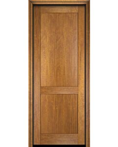 Mahogany Modern 2 Panel Shaker Solid Single Door|P201-SH-SH
